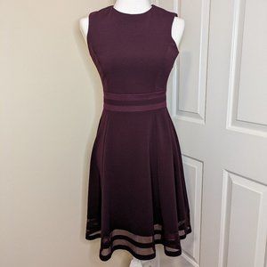 Calvin Klein purple high waisted dress size 2
